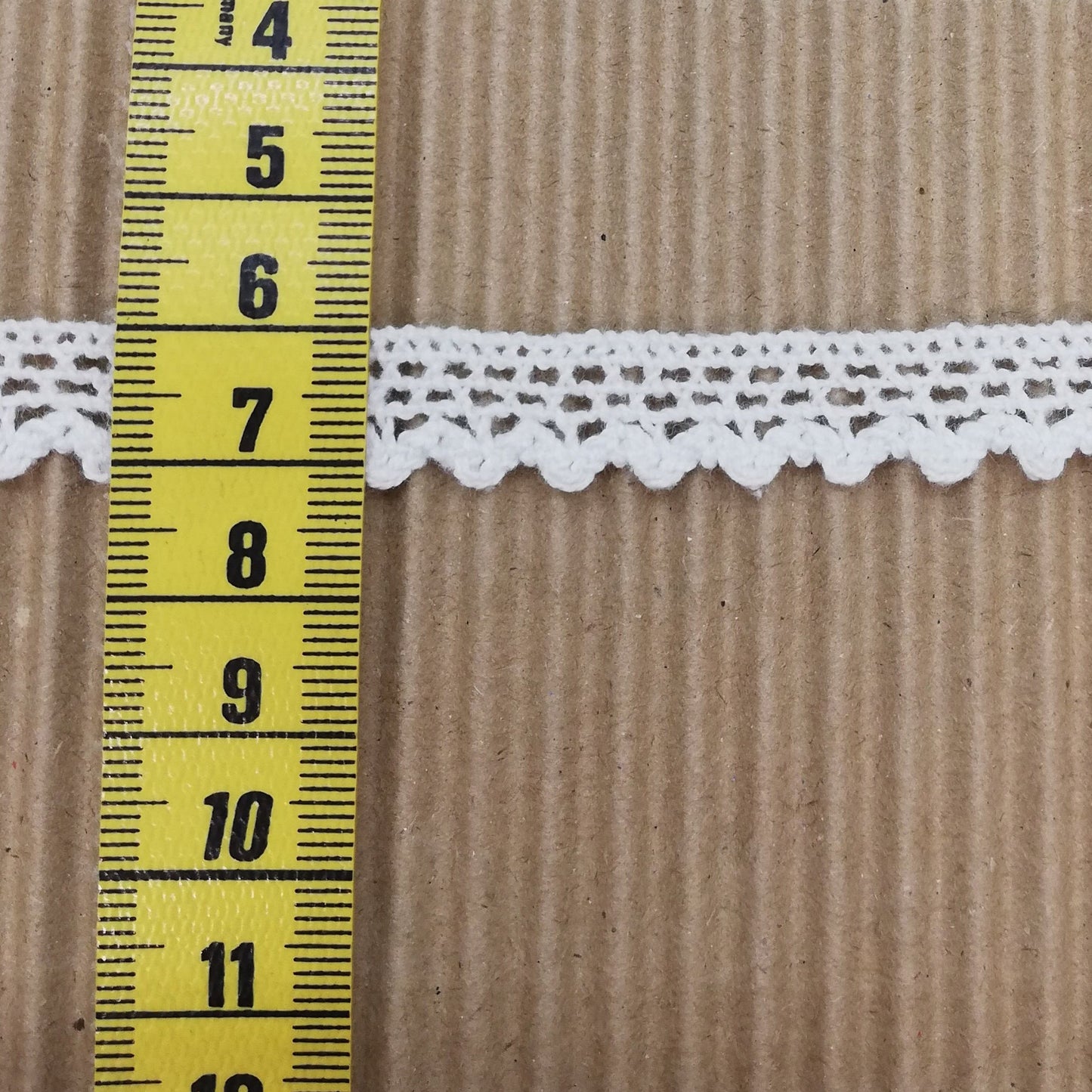 Pitsi, valkoinen, 12mm