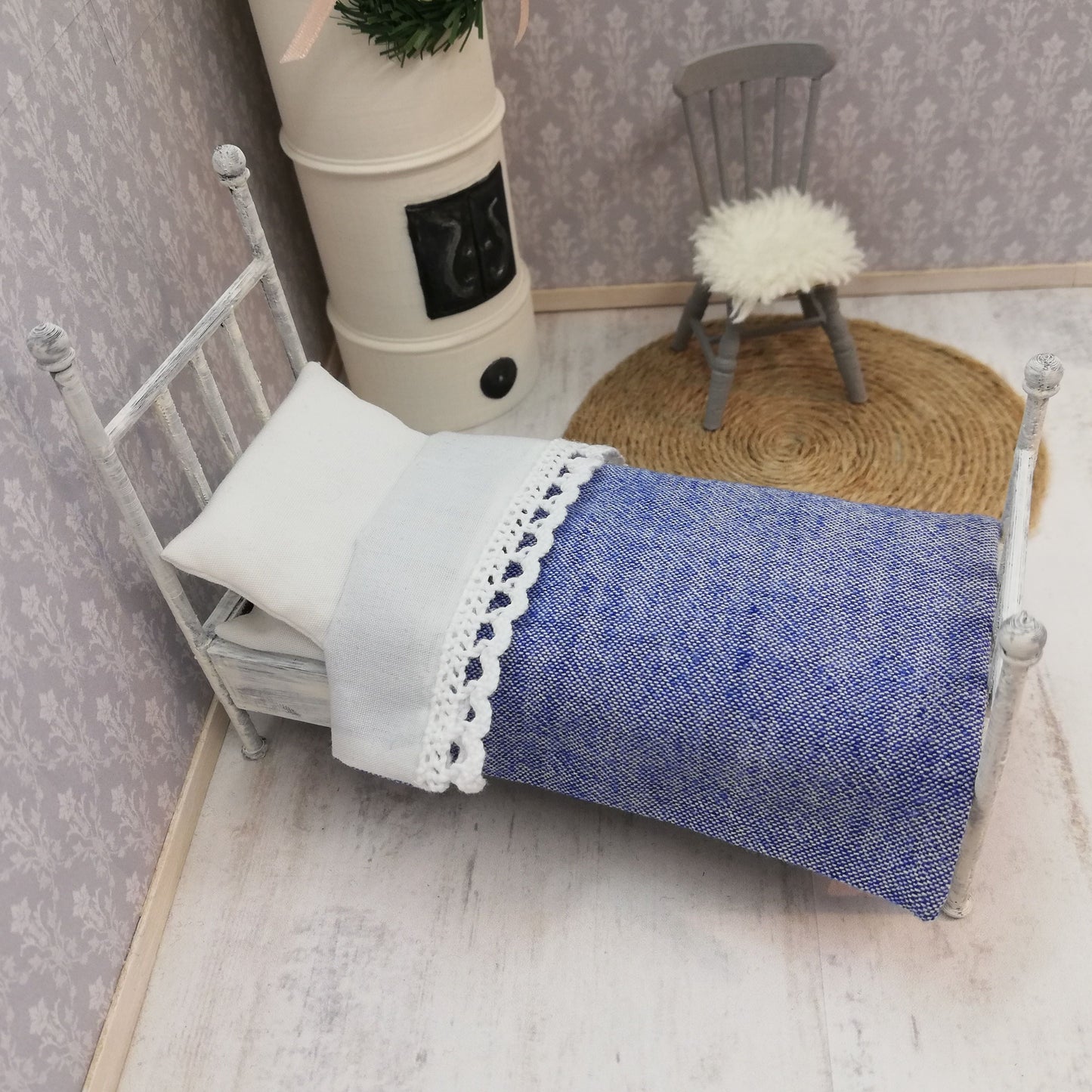 Petivaatesetti, sininen 1:16