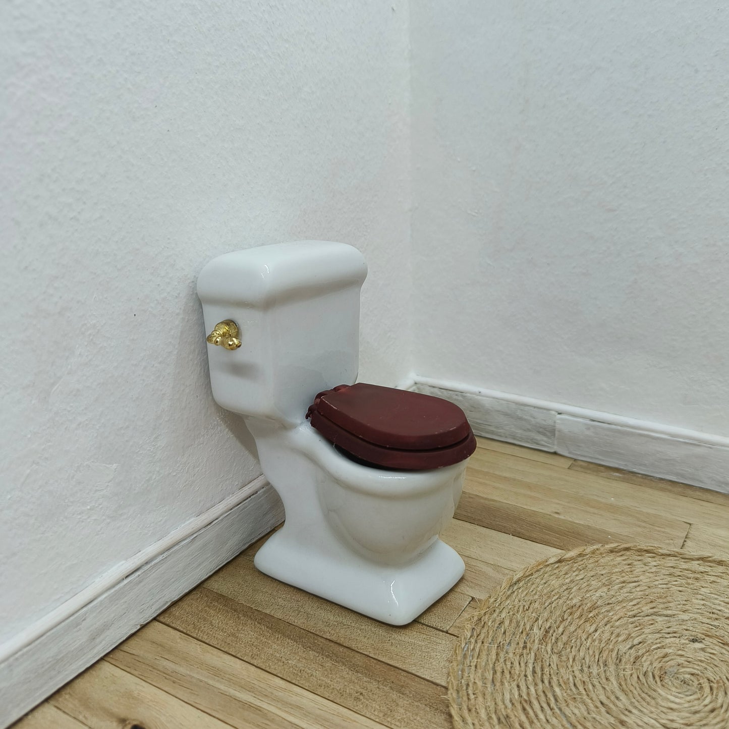 WC -istuin valkoinen posliini, 1:12