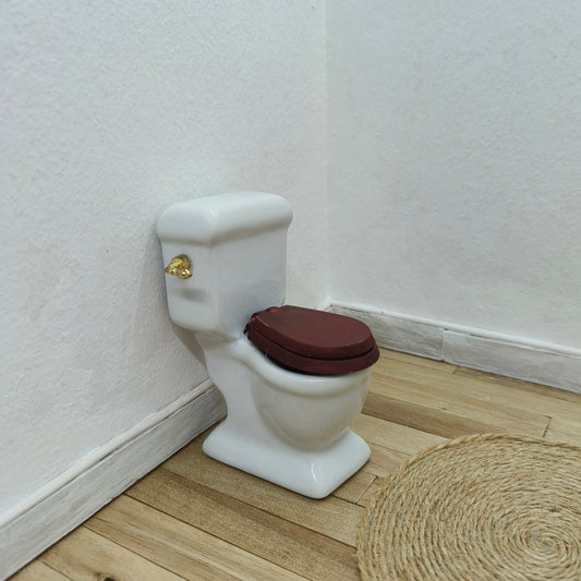 WC -istuin valkoinen posliini, 1:12