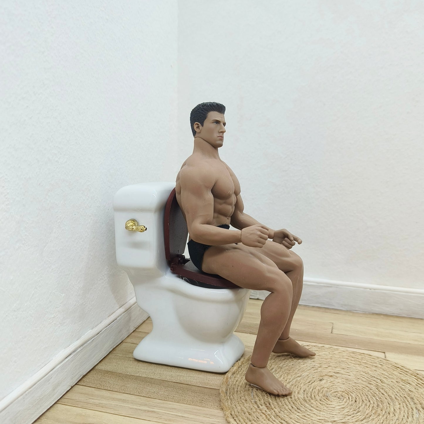 WC -istuin valkoinen posliini, 1:12